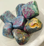 Ruby, Fuchsite & Kyanite Tumbles