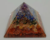 Chakra Stone in Orgonite Pyramid