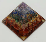 Chakra Stone in Orgonite Pyramid