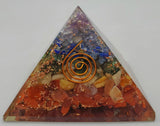 Chakra Stone in Orgonite Pyramid