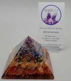 Chakra Stone in Orgonite Pyramid