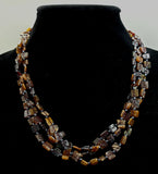 Carved Shell and Hematite Necklace