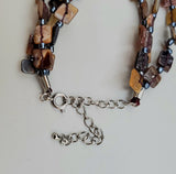 Carved Shell and Hematite Necklace