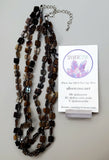 Carved Shell and Hematite Necklace