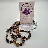 Carved Shell and Hematite Necklace