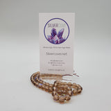 Root Bear Brown Aura Glass (6mm) Round Bead Strand