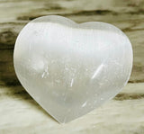 Selenite Heart Carving