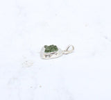 Rough Moldavite in .925 Sterling Silver Pendant