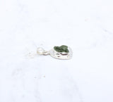 Rough Moldavite in .925 Sterling Silver Pendant