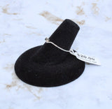 Sapphire Ring in Sterling Silver (Size 6.5)