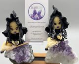 Hand Crafted Witch Figure On Amethyst Base