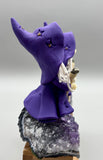 Hand Crafted Wizard Figure On Amethyst Base