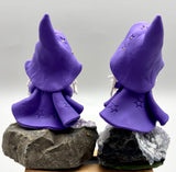 Hand Crafted Wizard Figure On Amethyst Base