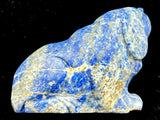 Lapis Lazuli Dog Carving