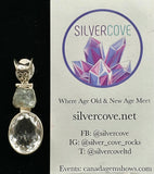 Aquamarine Sterling Silver Pendant