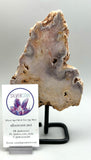 Pink Amethyst Slab On Stand