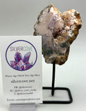 Pink Amethyst Slab On Stand