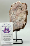 Pink Amethyst Slab On Stand