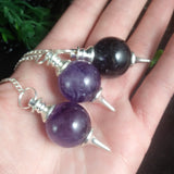 Amethyst Sphere Pendulum
