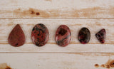 C Grade Rhodonite Cabochons