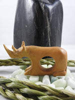 Wooden Carved Rhino Napkin Holders CLOSEOUT