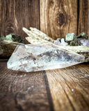 Clear Quartz Triangle Carving