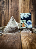 Clear Quartz Triangle Carving