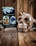 Rhodonite Skull Carving