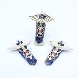 Sodalite Winged Chakra Pendant