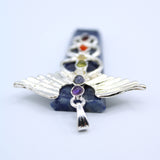 Sodalite Winged Chakra Pendant