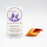 Diamond Shaped Agate Slice Pendants