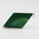 Diamond Shaped Agate Slice Pendants