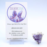 Silver Amethyst Cluster Pendant