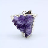 Silver Amethyst Cluster Pendant