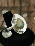 Tugtupite Disk Ring Size 10