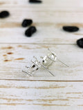 Sterling Silver Earring Settings Pair