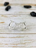 Sterling Silver Earring Settings Pair