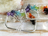 Tree of Life Chakra Pendant, Landscape Rectangle