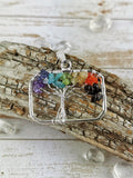 Tree of Life Chakra Pendant, Landscape Rectangle