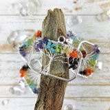 Tree of Life Chakra Pendant, Landscape Rectangle