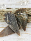 Carved Jasper Arrowheads, Grey