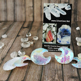 Aura Opalite Crescent Moons