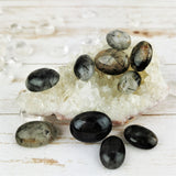 Tourmilated Quartz Cabochons, 4pc & 10pc lots