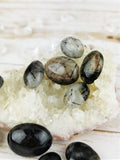 Tourmilated Quartz Cabochons, 4pc & 10pc lots