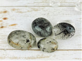 Tourmilated Quartz Cabochons, 4pc & 10pc lots