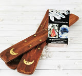 Wooden Incense Holder, Moon
