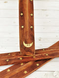 Wooden Incense Holder, Moon