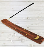 Wooden Incense Holder, Moon