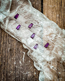 Amethyst Tapered Baguette Facet, 3x3x2mm