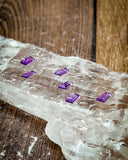 Amethyst Tapered Baguette Facet, 3x3x2mm